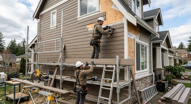 Faux Wood Siding Installation in Crescent City, FL
