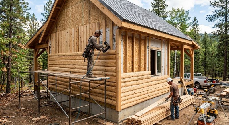 Log Siding Installation in Bunnell, FL