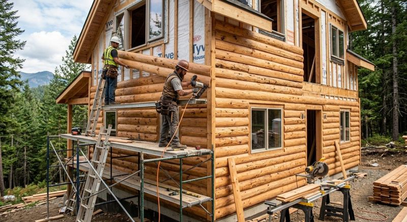Log Siding Installation in Bunnell, FL